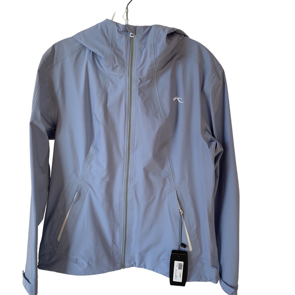 KJUS Designer Ladies Periwinkle Waterproof Cloud Jacket New With Tags Size 12.